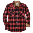 thumbnail image 1 of Dubinik® Men's Flannel Shirts For Men Long Sleeve Pearl Snap Shirts For Men Casual Western Cowboy Plaid Shirts 100% Cotton, 1 of 6
