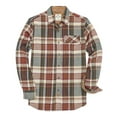 thumbnail image 1 of Dubinik® Mens Flannel Shirts Long Sleeve Flannel Shirt For Men Casual Button Down Brushed 100% Cotton Shirt, 1 of 7
