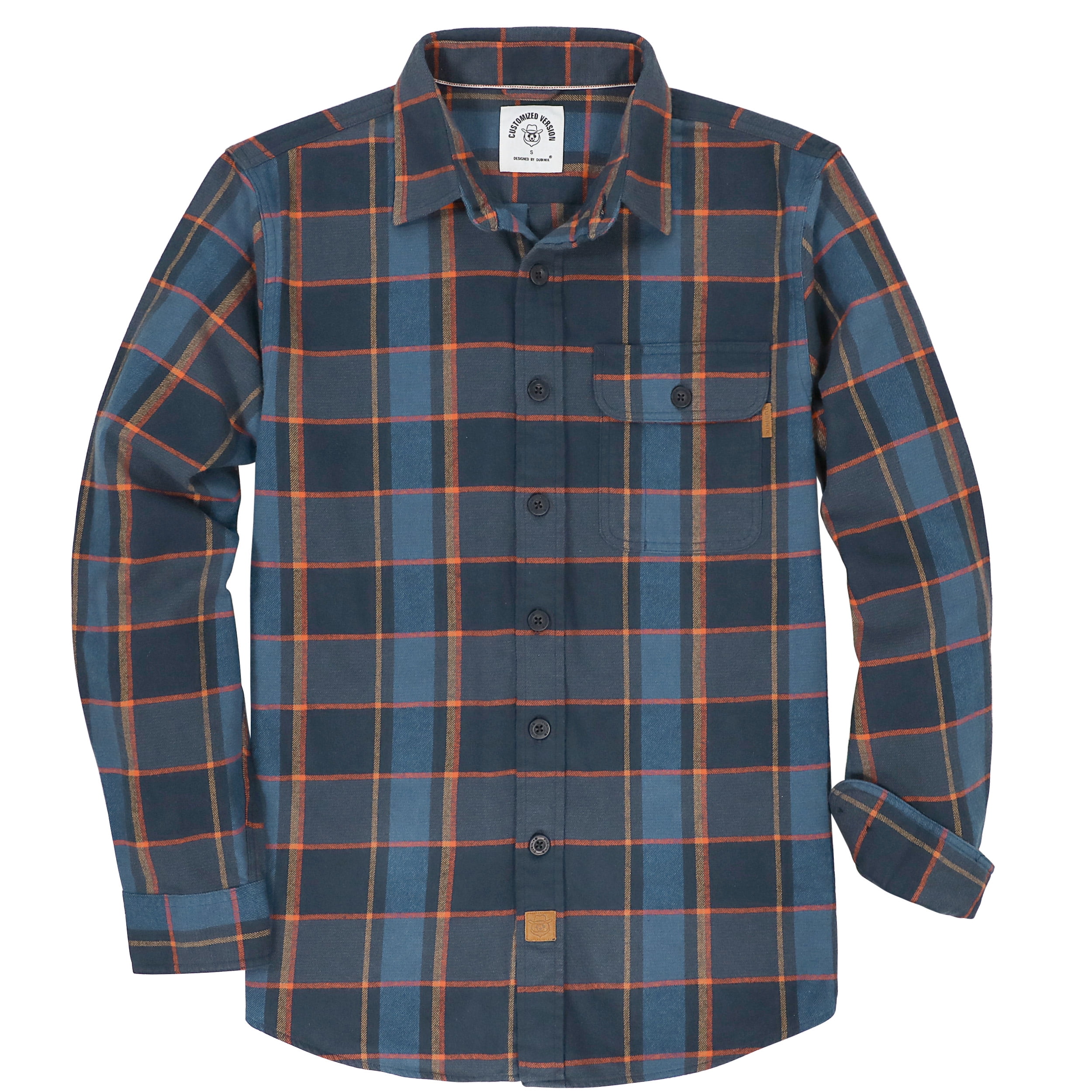 Dubinik®Mens Flannel Shirts Long Sleeve Flannel Shirt For Men Warm ...