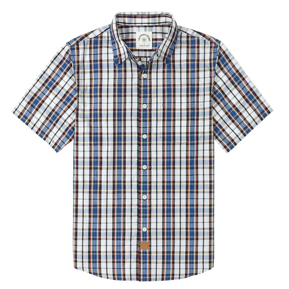 Dubinik® Mens Short Sleeve Button Down Shirts Summer Vintage Short Sleeve Button Down Men Lightweight Men's Casual Shirts