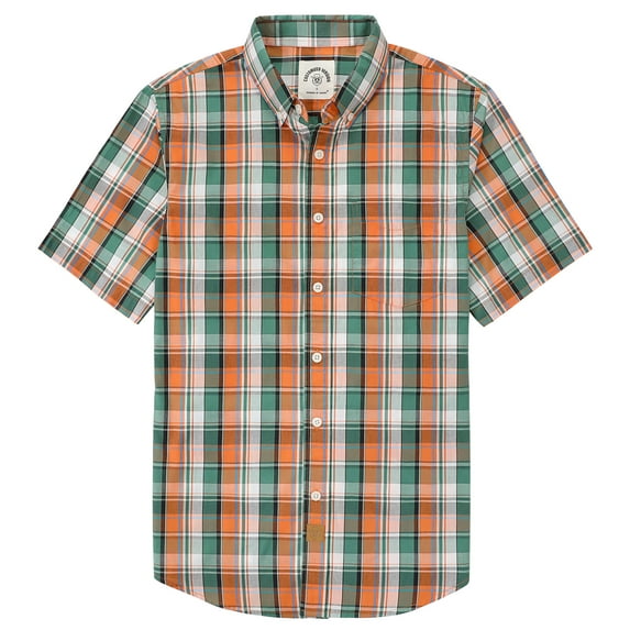 Dubinik® Mens Short Sleeve Button Down Shirts Summer Vintage Short Sleeve Button Down Men Lightweight Men's Casual Shirts