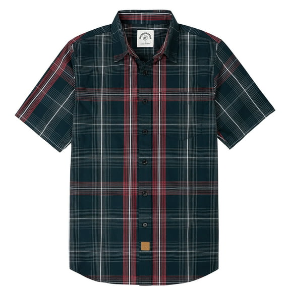 Dubinik® Mens Short Sleeve Button Down Shirts Summer Vintage Short Sleeve Button Down Men Lightweight Men's Casual Shirts