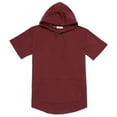 thumbnail image 1 of Dubinik®Short Sleeve Hoodie Lightweight Soft Cotton Moisture Wicking Kangaroo Pocket Short Sleeve Hoodie For Men, 1 of 1
