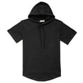thumbnail image 1 of Dubinik®Short Sleeve Hoodie Lightweight Soft Cotton Moisture Wicking Kangaroo Pocket Short Sleeve Hoodie For Men, 1 of 2