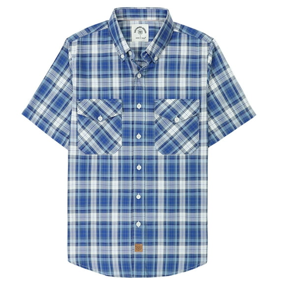 Dubinik® Viscose Made From Bamboo Mens Short Sleeve Button Down Two Pockets Soft Cool Vintage Regular Fit Mens Casual Shirts
