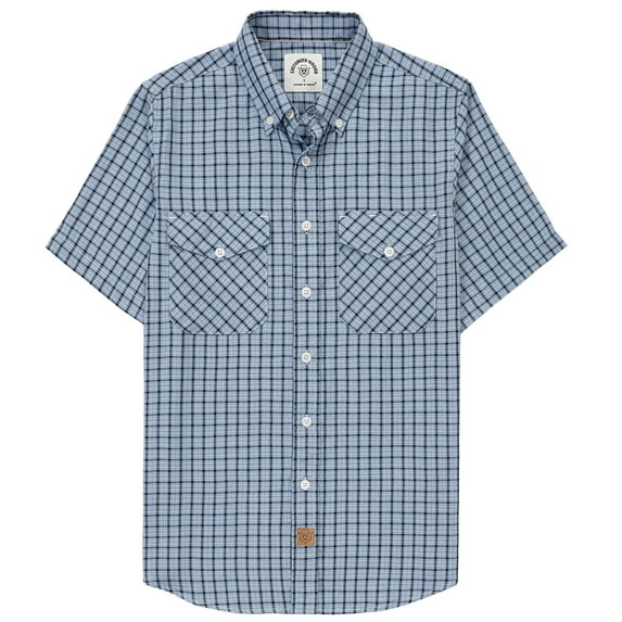 Dubinik® Viscose Made From Bamboo Mens Short Sleeve Button Down Two Pockets Soft Cool Vintage Regular Fit Mens Casual Shirts