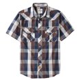 thumbnail image 1 of Dubinik® Western Shirts for Men Short Sleeve Plaid Pearl Snap Shirts for Men Button Up Shirt Cowboy Casual Work Shirt, 1 of 6