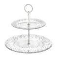 thumbnail image 1 of Dublin Crystal 2 Tiered Serving Stand, 1 of 4