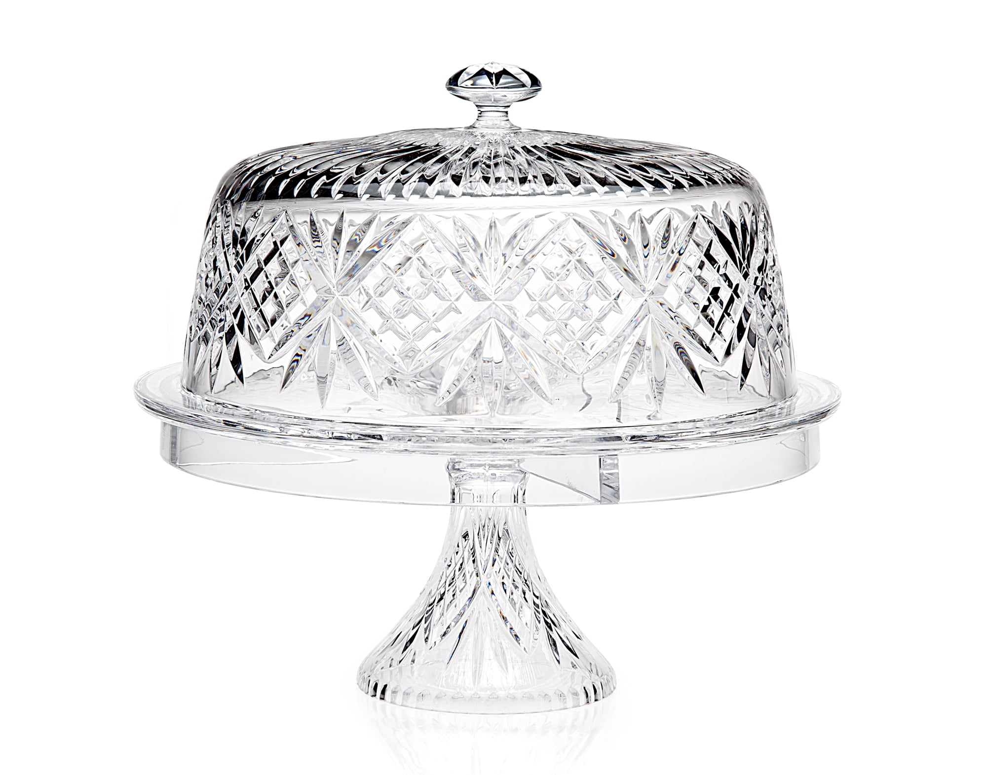 Dublin Crystal 4 in 1 Domed Cake Stand - Walmart.com