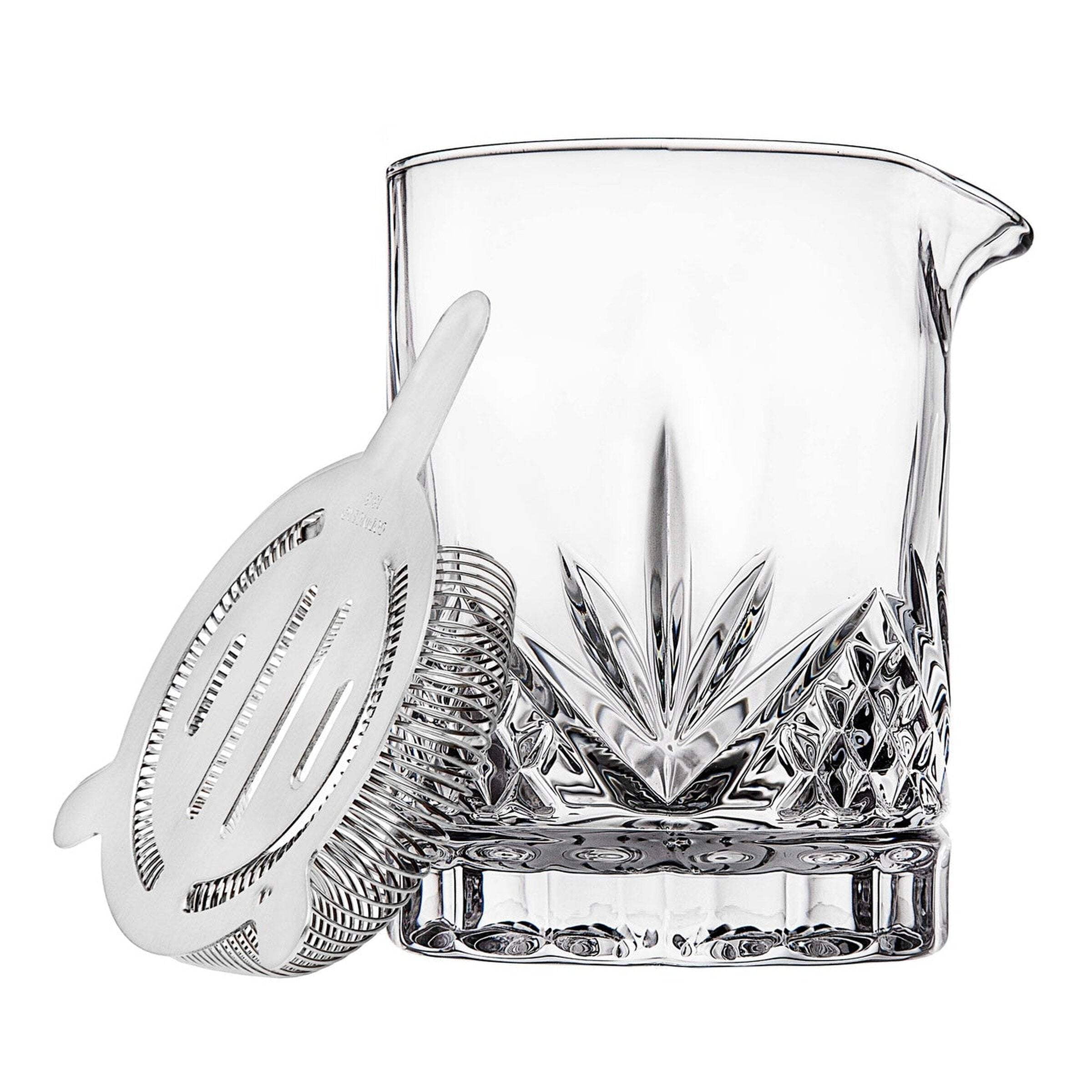 Dublin Clear Crystal Mixing Pitcher with Strainer