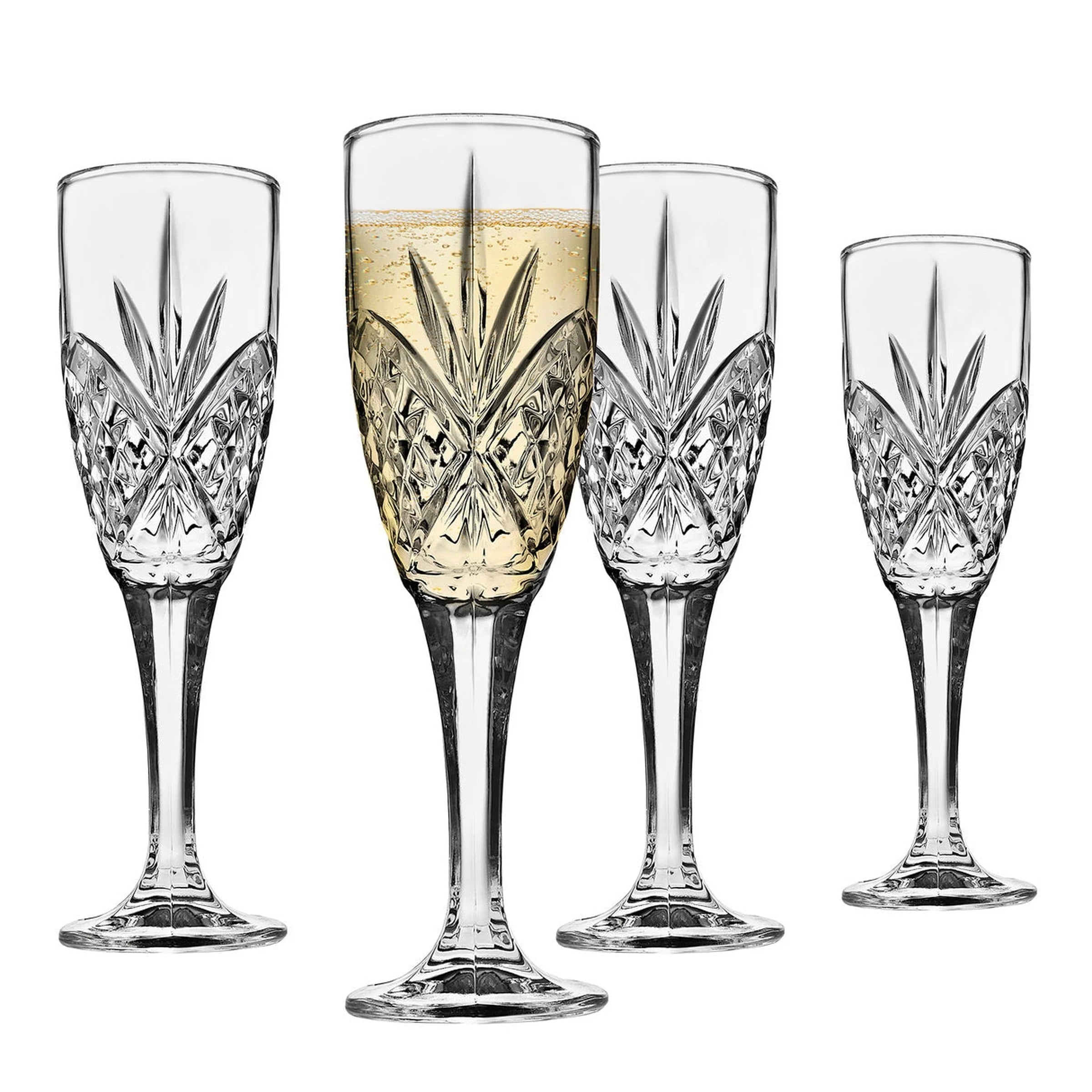 Spode Kingsley Champagne Flute Set of 4 Glassware 