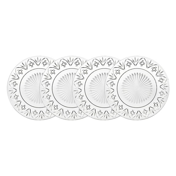 Dublin Crystal Salad Plate, Set of 4