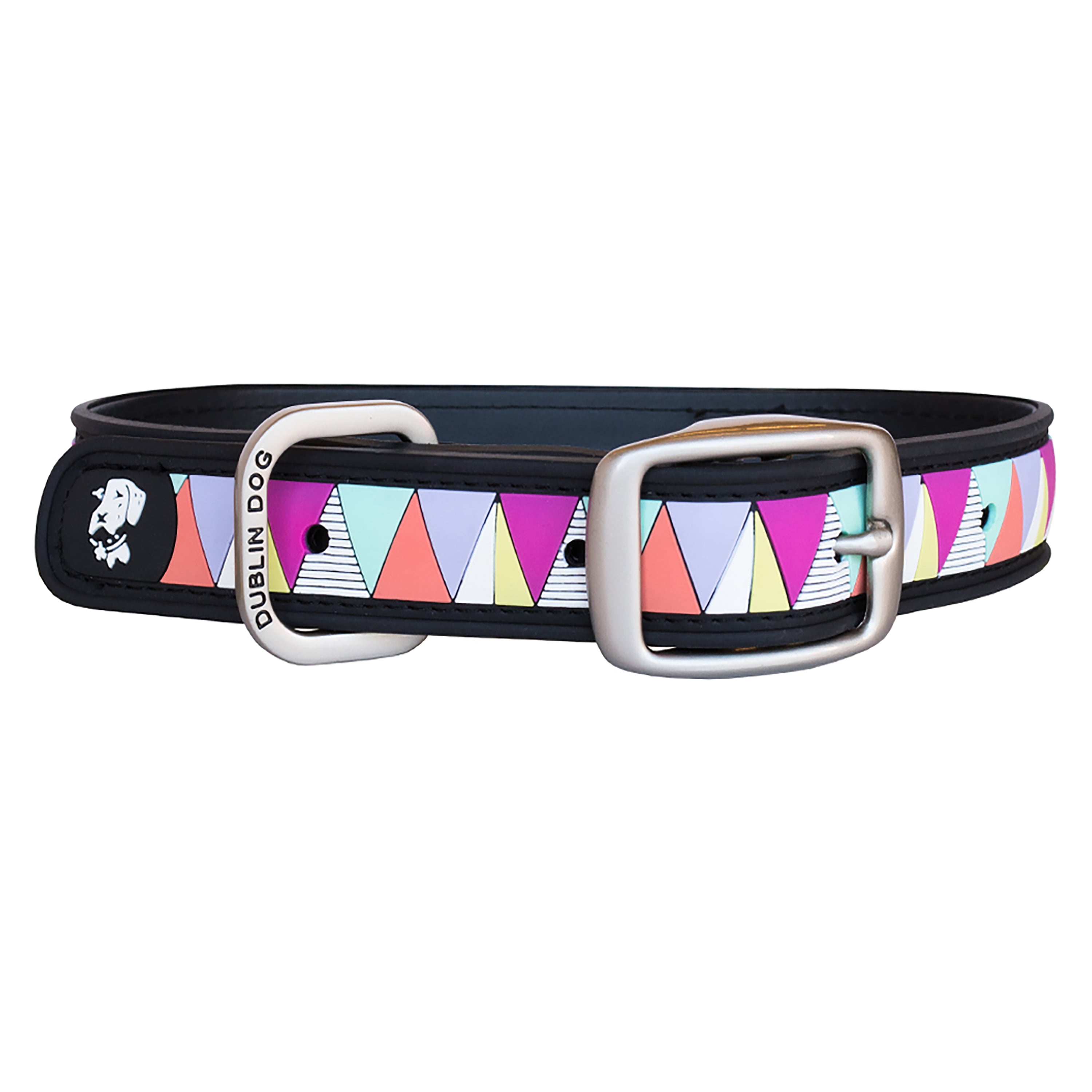Dublin Dog by Outward Hound Carnival Dog Collar, Medium, Pink