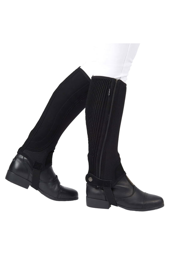 Dublin Easy Care Mesh Half Chaps Color: Black Size: Large