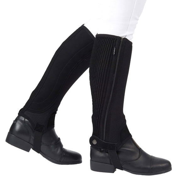 Dublin Easy Care Mesh Half Chaps Color: Black Size: Medium