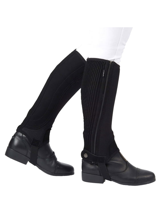 Dublin Easy Care Mesh Half Chaps Color: Black Size: Medium
