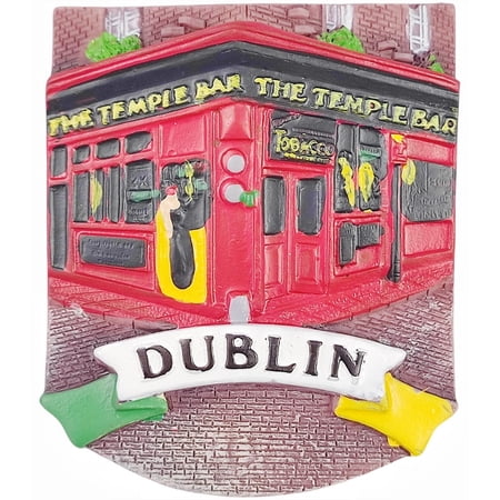 Dublin Ireland 3D Fridge Magnet Souvenir Gift,Resin Handmade Dublin Refrigerator Magnet Home Decoration Collection