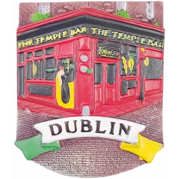 Dublin Ireland 3D Fridge Magnet Souvenir Gift,Resin Handmade Dublin Refrigerator Magnet Home Decoration Collection