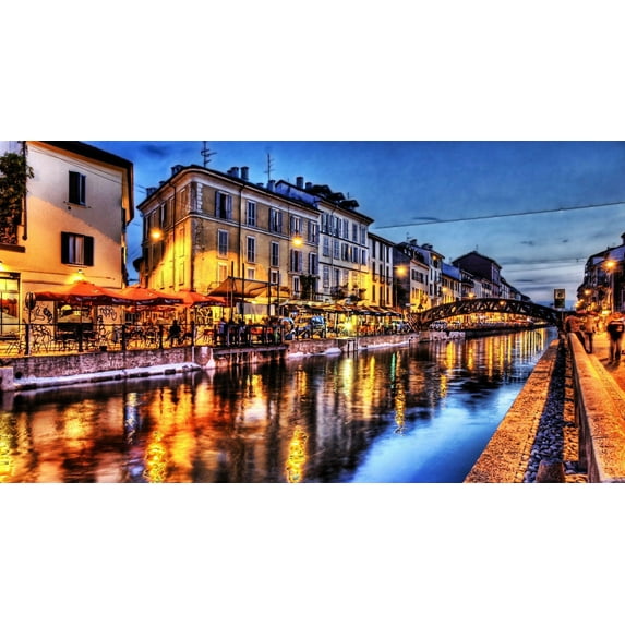 Dublin Ireland Canvas Art Landscape Picture Wall Art Framed Painting Wall Decor For Home Office Bedroom Reeady to Hang