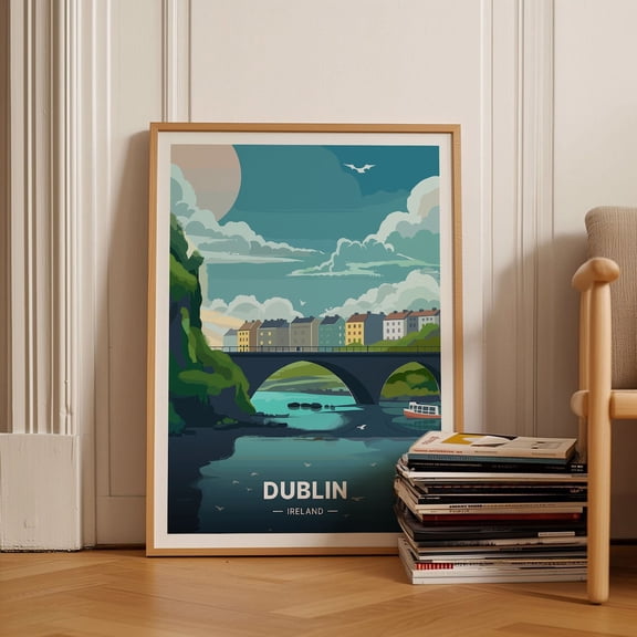 Dublin Ireland Cityscape Wall Decor