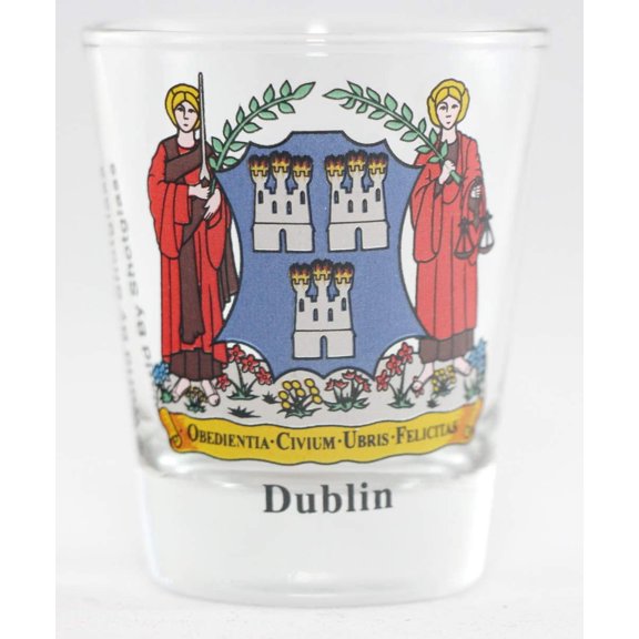 Dublin Ireland Coat Of Arms Shot Glass