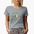thumbnail image 1 of Dublin Ireland Est. 988 with Shamrock Leaf Ireland Flag Art, St. Patrick's Day Merch Gift, Heather Grey T-Shirt, Large, 1 of 5