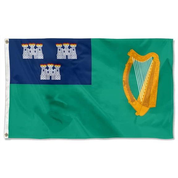 Dublin, Ireland Flags Polyester 3x5 FT banner