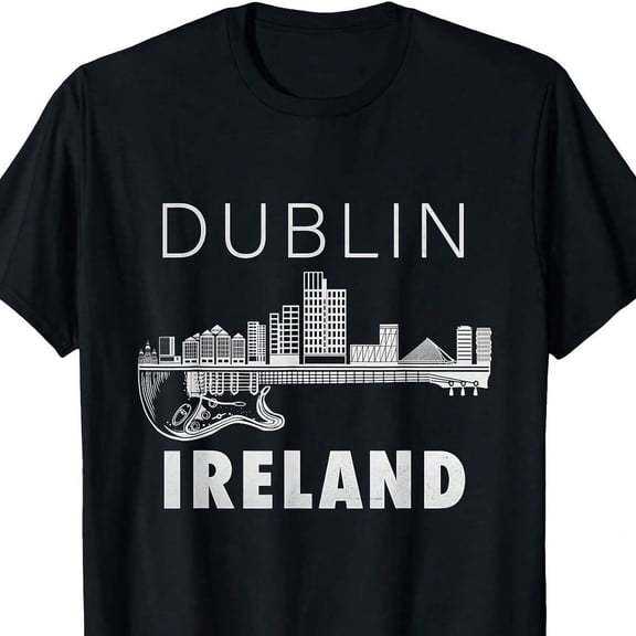 Dublin Ireland S1ouvenir Guitar Music Dublin T-S1Hirt