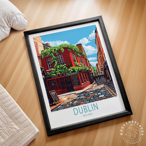 Dublin Ireland Scenic Travel Wall Art Home Decor