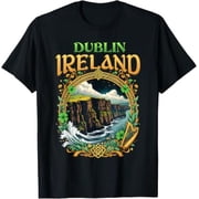 Dublin Ireland Souvenir Sea Cliffs Dublin Vacation Travel T-Shirt