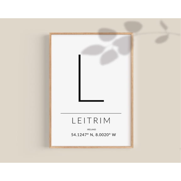 Dublin Poster, Irish Wall Decor, Irish Gifts, Irish Gift, Ireland Posters, Gps Coordinates Gift, Irish Art Wall Art Home Decor, 8x12 UNFRAMED