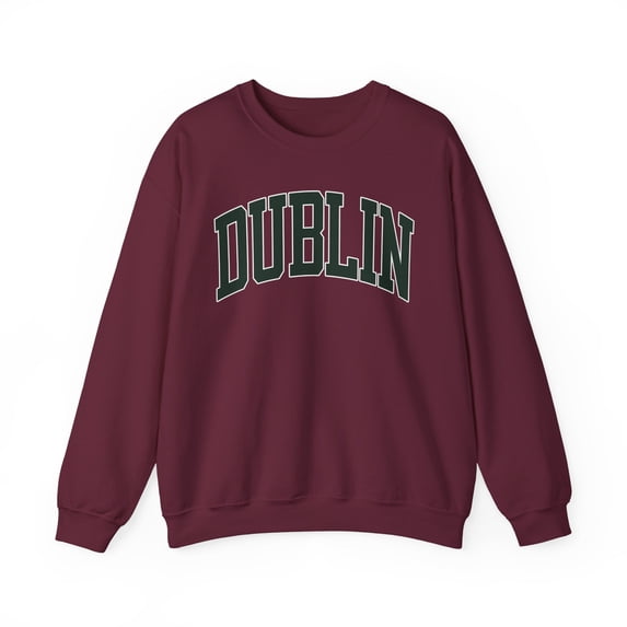 Dublin Sweatshirt Gifts Crew Neck Shirt Long Sleeve Unisex