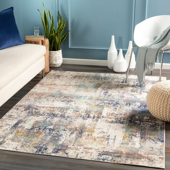 Dublin Taupe 3'11" x 5'7" Modern Rectangle Area Rug