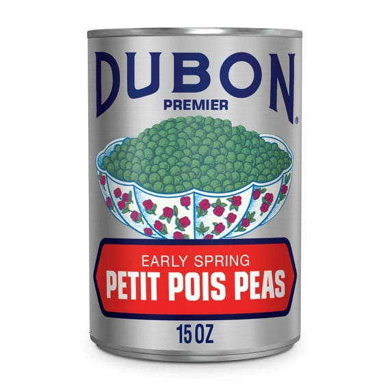 Dubon Premier Petit Pois Peas, Canned Green Peas, 15 oz