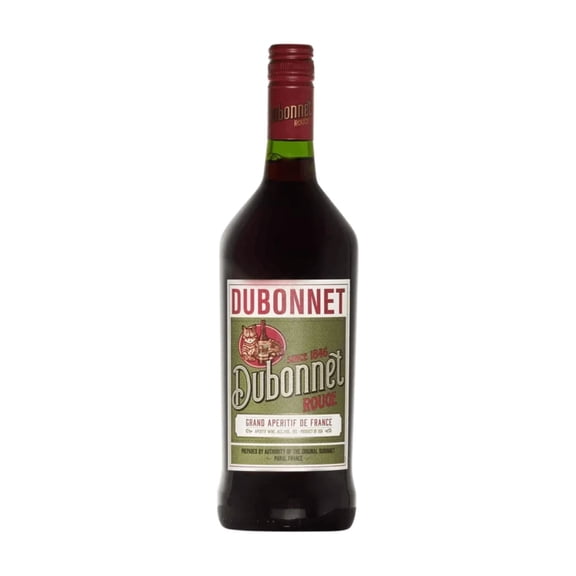 Dubonnet Rouge Demi Sec Fortified Wines, 1 L Glass Bottle France 19% ABV