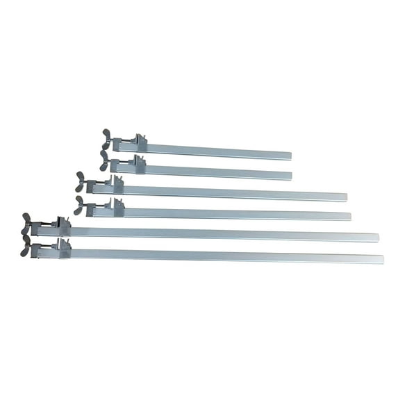 Dubuque Clamp Works Adjustable Woodworking Bar Clamp Set - 24", 36", 48" Pairs