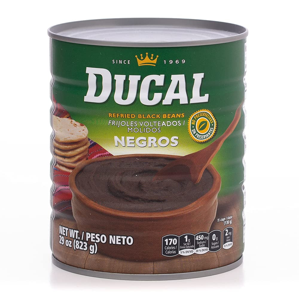 Ducal Black Refried Beans 29oz (Pack of 2)