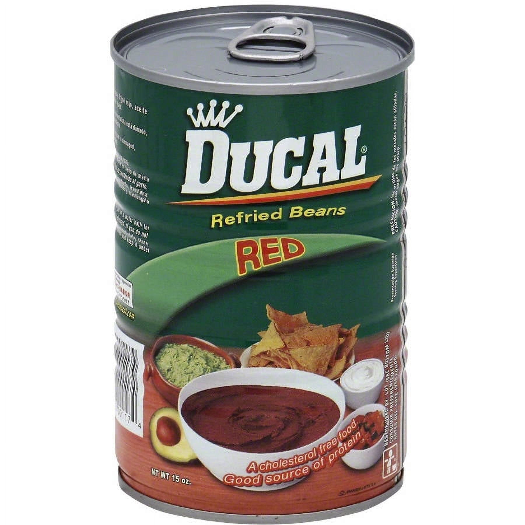 Ducal Red Refried Beans, 15 oz, (Pack of 24)