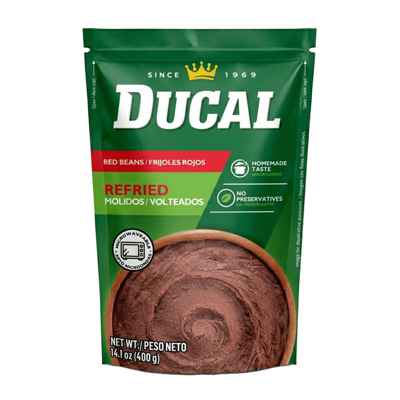 Ducal Red Refried Beans, 14.1 oz