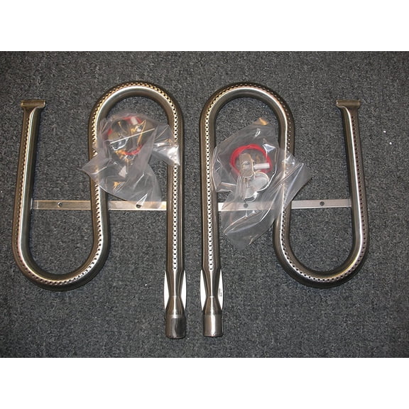 Ducane L & R 1504, 5004, 1505 5005 Strapped Stainless Burner Kit with ignitors 20177301 20177302