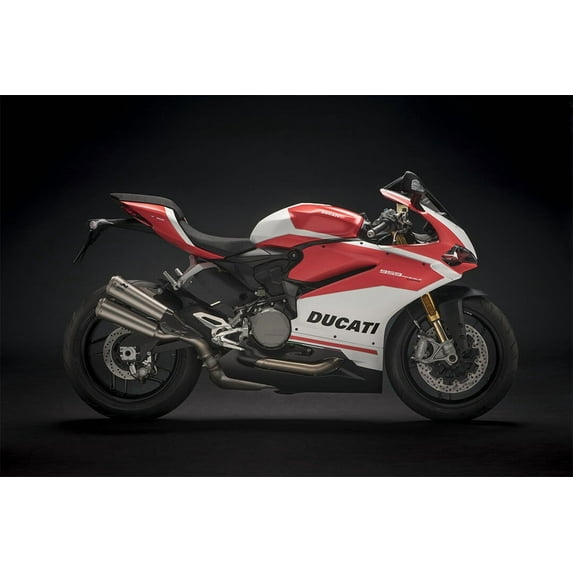 Ducati 959 Panigale Luxury Motorcycle Wall Art Home Decor - 20x30 Inch Glossy Laminated Poster - Stunning Detail and Bold Colors