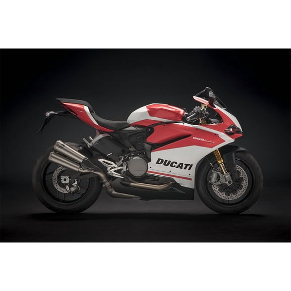 Ducati 959 Panigale Luxury Motorcycle Wall Art Home Decor - 20x30 Inch Glossy Laminated Poster - Stunning Detail and Bold Colors