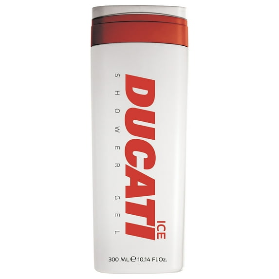 Ducati Ice by Ducati - Shower Gel for Men - Woody Aromatic Scent - Opens with Tangerine, Lemon and Bergamot - Blended with Lavender and Sage - Perfect for Young-Spirited Gentleman - 10.14 oz