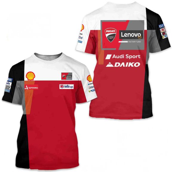 Ducati Lenovo Motorcycle 3D Shirt