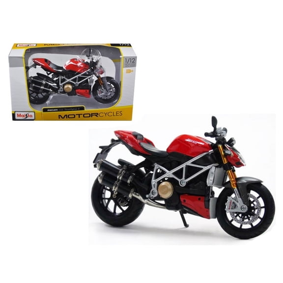 Ducati Mod Street S Red 1/12 Diecast Motorcycle Model by Maisto