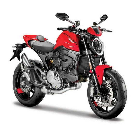 Ducati Monster (2021) Motorcycle [1:18 scale in Red]
