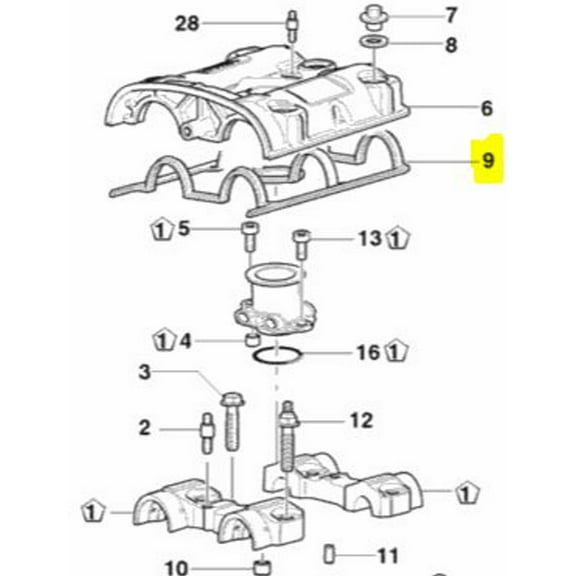 Ducati OEM Replacement Cylinder Head Cover Gasket 78810621A 749 996 998 999