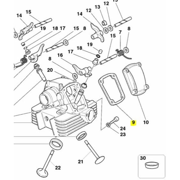 Ducati OEM Replacement Valve Cover Gasket Monster MTS ST SC SBK SS 78810322A