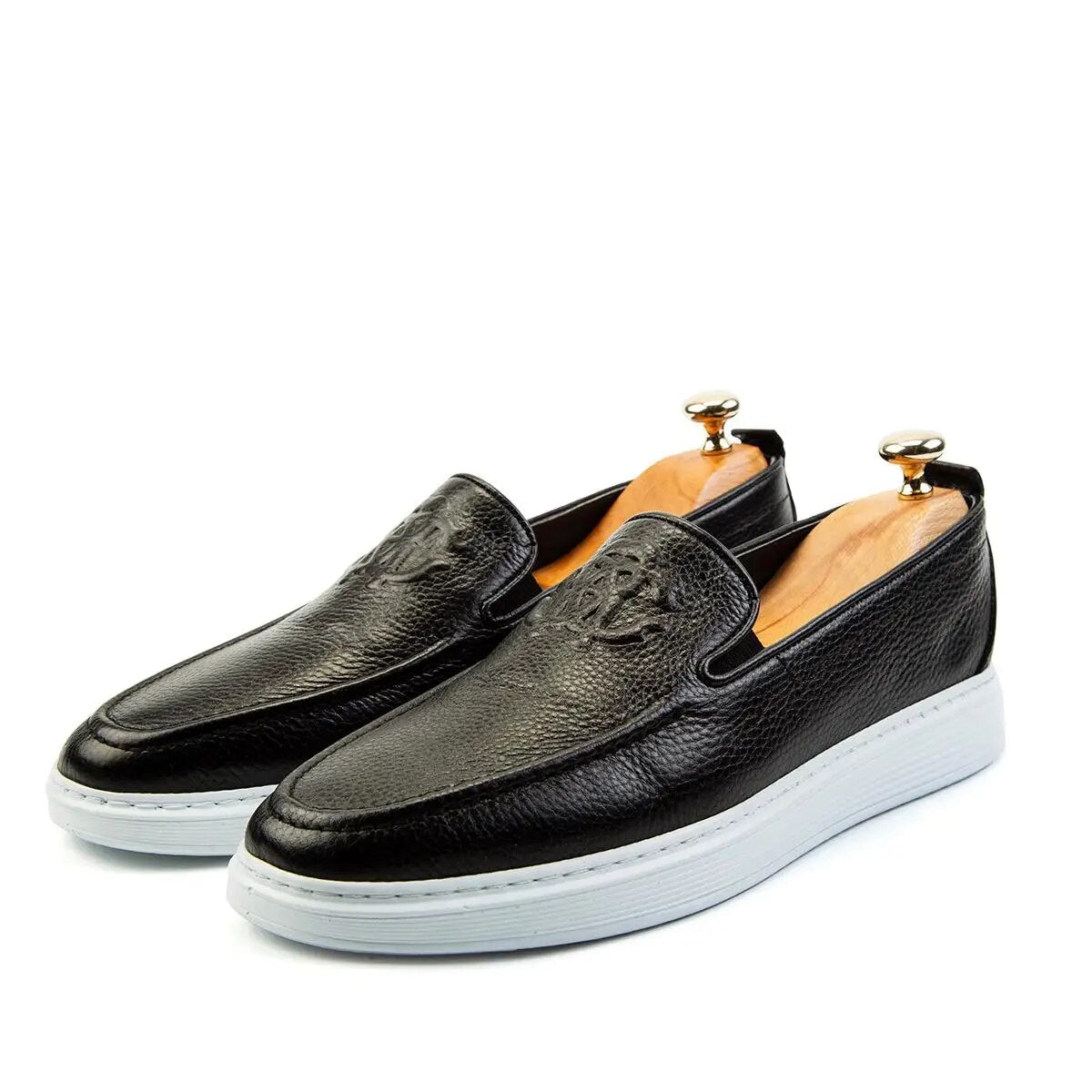 Ducavelli Men's Genuine Leather Casual Shoes | Green Leather Sneakers | Size 9 CA | Rubber Sole