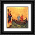 thumbnail image 1 of Duccio 2x Matted 20x20 Black Ornate Framed Art Print 'The Calling of the Apostles Peter and Andrew', 1 of 2